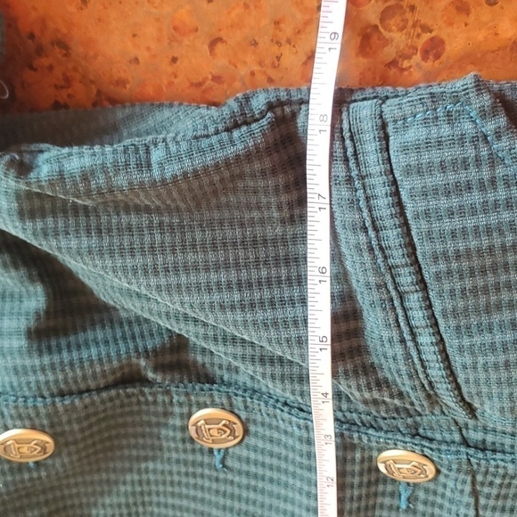 CAbi Lennon Jacket Legion Teal Green Corduroy Military Style Sz. M Jacket - Picture 12 of 12